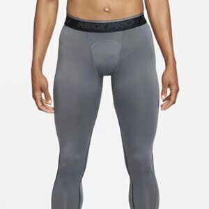 Men's XL Nike Pro DD1919-068 Dri-Fit 3/4 Tights Running Training Iron Gray NEW